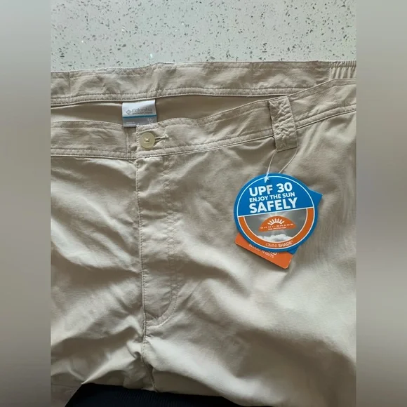 Men’s Plus Size Beige Convertible Omni Shade Moisture Wicking Nylon Pants 54x30 - Picture 4 of 10